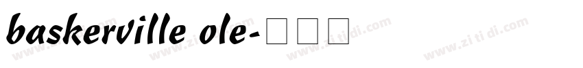 baskerville ole字体转换